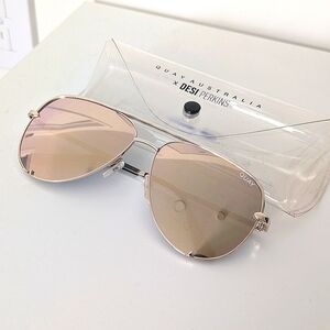 Quay Australia High Key Aviator Sunglasses